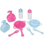 Lissi: 12 Twin Baby Dolls & Care Center Set - Pink-Blue Unicorn Onesies, Hats, Multi-Purpose Play Station, Toy Feeding Accessories, Blankets, Kid 3+