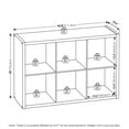 thumbnail image 6 of Furinno CUBICLE Open Back Decorative Cube Storage Organizer in 6-Cube in White, 6 of 6