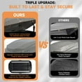 thumbnail image 3 of 14 Cubic Feet Hard Shell Roof Cargo Carrier with Security Keys 62.52 (L) x32.48 (W) x 13.19(H) Inch, Waterproof Rooftop Storage Box Roof Box for Vehicles Dual Side Opening Gray, 3 of 9