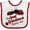 White and Red, variant on Inktastic My Great Grandma Loves Me with Cute Ladybugs Boys or Girls Baby Bib