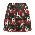 thumbnail image 5 of Pzuqiu Xmas Plaid Golf Skirt for Women Built in Shorts High Waist Built-in Shorts,with Pockets,High Waisted,Athletic Mini Skirt,for Golf Active Sports Running Gym Training, 5 of 7
