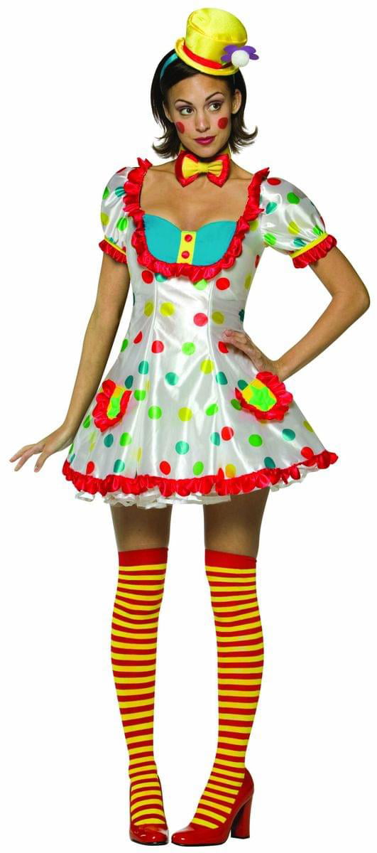 Female Clown Adult Costume - One Size - Walmart.com - Walmart.com