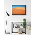 thumbnail image 2 of PixonSign Framed Canvas Print Wall Art Neon Orange Sand Dune Natured Desert Photography Realism Rustic Landscape Colorful Multicolor Neon for Living Room, Bedroom, Office - 16"x24" Black, 2 of 5