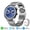 Silvery steel watch + gray silicone strap, variant on Men's Smart Watch, 1.53" HD Display, Bluetooth Calling, Fitness Tracker & Music Control