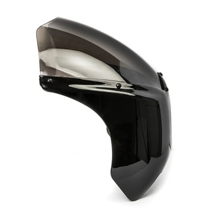 Krator Black Smoke Headlight Fairing Windshield Kit For Honda