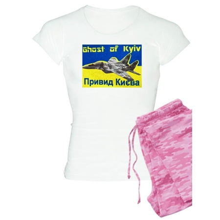

CafePress - Distressed 80S Style Ukraine Ghost Of Kyiv Zel - Women s Light Pajamas