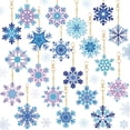 thumbnail image 1 of Llaveros Tondiamo con forma de copo de nieve con forma de diamante con forma de copo de nieve, 20 unidades, 1 of 6