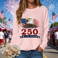 thumbnail image 2 of Leey-World 250 Years of Freedom 1776 2026 July 4th 250th Birthday T-Shirt Patriotic Tops for Women(Pink,L), 2 of 9