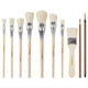 thumbnail image 1 of Cepillo de Fregona para Pintura Acrílica, 10 Piezas de Pinceles de Esmalte para Mezcla de Pelo de Cabra de Cerámica, Juego de Brochas de Fregona para Pintura Acrílica de Cerámica, 1 of 6
