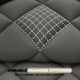 thumbnail image 5 of Lux Decor All-Season Comforter Sets King Size 3 PC, Reversible Bedding Set with Diamond Quilted Design Comforter and 2 Pillow Shams, Lightweight & Cozy Set de Cama Gray/Dark Gray, 5 of 9