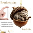 thumbnail image 4 of 3 Pcs Rustic Woodland Christmas Ornaments, Acrylic Acorn Hanging Decorations, Forest-Inspired Holiday Decor for Christmas Trees, Wreaths, Garlands and Farmhouse Displays, 4 of 8
