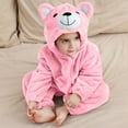 thumbnail image 5 of Favoffer Baby Bear Ear Fleece Hooded Jumpsuit Winter Zipper Romper with Double-Sided Comfy Pajamas/Sleepwear for Home Sleep/Casual/Holiday Boys Girls Toddler Infant 3M-6Y, 5 of 7