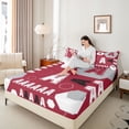thumbnail image 4 of Homewish Letter Monogrammed A 3pcs Twin Sheet Sets For Teens Boys Girls,Geometric Honeycomb Hexagon Twin Fitted Sheet,Abstract Retro Vintage Breathable Flat Sheet,Luxury Bedroom Decor, 4 of 7