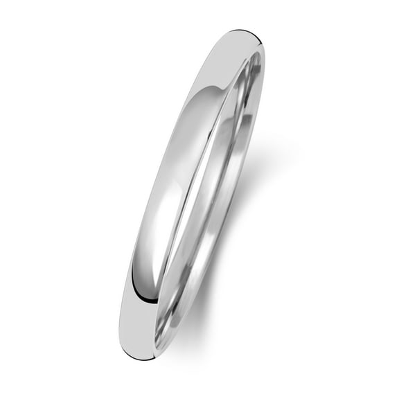 Heavy 18k White Gold 2mm Slight Court Comfort Men/Women Wedding Band/Ring