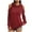 Wine, variant on ABATAB Womens Casual Sweatshirts Cold Shoulder Long Sleeve Hoodies Pullover Curved Hem Tops Fall Fashion Lightweight Clothes