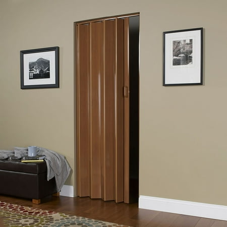 Homestyle Plaza Vinyl Folding Door fits 36"wide x 80"high Cherry