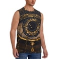 thumbnail image 2 of Fotbe Mystical Golden Eye Men's Camiseta sin Mangas Estampada para Hombres, Playera Casual para Gimnasio, Entrenamiento, Playa-X-Large, 2 of 7