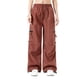 thumbnail image 1 of Amzcrzy Pantalones cargo para mujer: color liso, pierna ancha, múltiples bolsillos, transpirables, holgados y cómodos, resistentes al agua, con cremallera, tallas M-2XL. Rojo, 1 of 4
