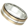 thumbnail image 3 of Classic Coffee Spinner Ring Stainless Steel Minimalist Anti-Anxiety Band Unisex Fantasy Forge Jewelry, 3 of 4