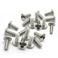 thumbnail image 1 of Suitable for 20 tornillos hexagonales interiores de cabeza redonda plana grande de acero inoxidable M6, 6 mm, M5, 5 mm for motocicleta, scooter, ATV, ciclomotor, cubierta de plástico., 1 of 3