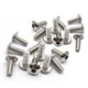 thumbnail image 1 of Suitable for 20 tornillos hexagonales interiores de cabeza redonda plana grande de acero inoxidable M6, 6 mm, M5, 5 mm for motocicleta, scooter, ATV, ciclomotor, cubierta de plástico., 1 of 3