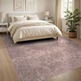 thumbnail image 3 of ODIKA 8'x10' Washable Area Rug Non-Shedding, Easy Care, Distressed Damask Boho Detail Ornate Scrolling Border Vintage Flowing Dynamic for King Size Bedroom Under Bed, Master Suite, 3 of 7