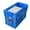 SHORT BLUE, variant on BCW SHORT COMIC BOOK BIN - Black Plastic Storage Box w One Partition 1-Box