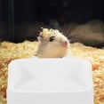thumbnail image 4 of SEWCHICS Pet Litter Box White Plastic Rectangle Cage Toilet for Rabbits Hamsters Guinea Pigs, 4 of 8