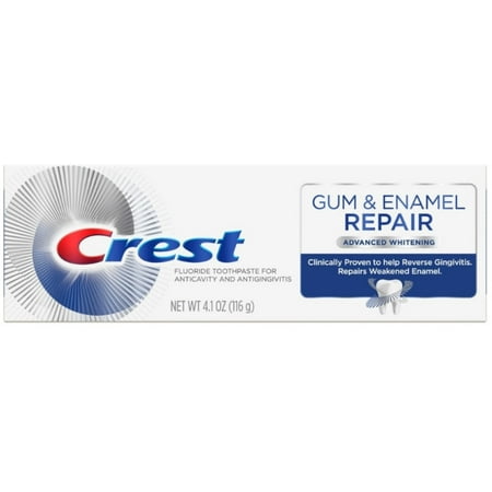 2 Pack - Crest Gum & Enamel Repair Toothpaste for Gum Care Advanced Whitening, 4.1