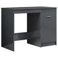 thumbnail image 2 of Casafoyer Desk High Gloss Gray 39.4"x19.7"x29.9" Chipboard, 2 of 2