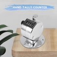 thumbnail image 4 of Round Base 4 Digit Manual Hand Tally Mechanical Palm Click Counter, 4 of 5