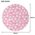 thumbnail image 6 of Cute Halloween Ghosts Pattern Round Tablecloth 60"x60",Wrinkle Wipeable Table Cloth for Kitchen Dining Room Picnic Patio Party, 6 of 6