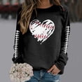 thumbnail image 2 of HUITKMM Chandails d'Automne pour Femmes Chandail à Manches Longues Col Rond Imprimé Football Chandail Décontracté pour Usage Quotidien et Activités Sportives Chemise Athlétique Douce et Confortable, 2 of 5