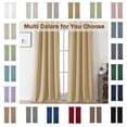 thumbnail image 6 of MKHILL Aether 40x78 Gold Blackout Curtains Gold 2 Panels, 78 Inch Long Thermal Insulated Rod Pocket Window Drapes for Bedroom Living Room Kids Room, Each 40" W x 78" L, 6 of 9