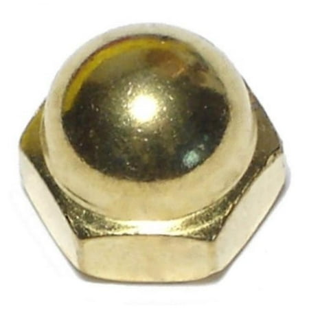 

1/4 -20 Solid Brass Coarse Thread Acorn Cap Nuts CNB-054