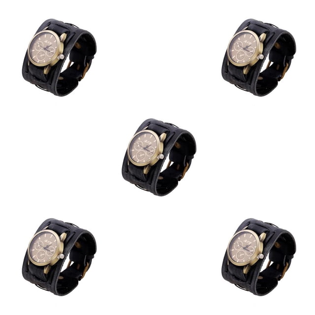 Qarigey Reloj de para hombre, reloj de de cuarzo de cuero a la moda, relojes de para marido, suministros de exhibición de tiempo para negocios Type2 NO2