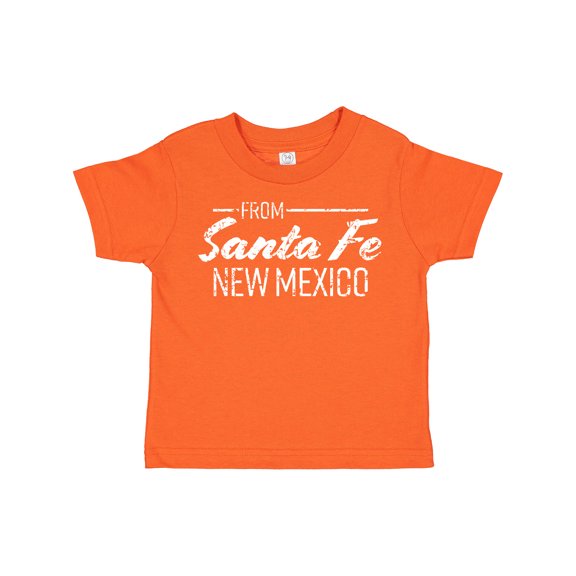 Inktastic From Santa Fe New Mexico in White Distressed Text Boys or Girls Toddler T-Shirt