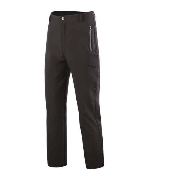 Pantalones de senderismo, trekking y aventura para hombre versátiles, cálidos, impermeables, transpirables y con forro polar de carcasa blanda, con durabilidad reforzada