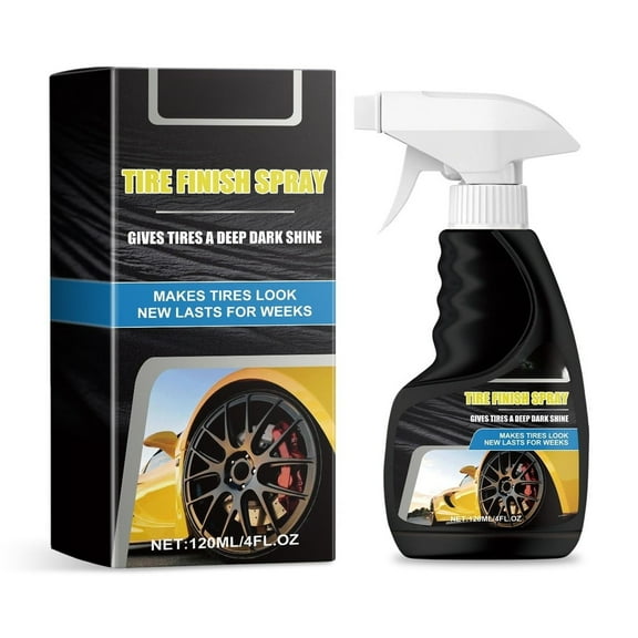Tire Shine Spray for Cars High Gloss Polish Liquid Coating Enhances Appearance with Long Lasting Easy Application