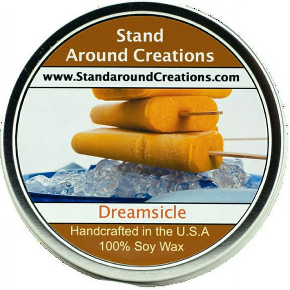 DREAMSICLE TIN 16-OZ. ALL NATURAL SOY CANDLE