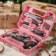 thumbnail image 3 of WORKPRO 35-Piece Pink Tools Set, Household Tool Kit with Storage Toolbox, Basic Tool Set for Home, Garage, Apartment, Dorm, New House, Back to School - Pink Ribbon, 3 of 9