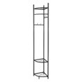 thumbnail image 5 of Metal Corner Clothes Rack, Gold Garment Rack Hall Tree, Freestanding Garment, 5 of 16