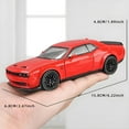 thumbnail image 4 of YOPTOP 1/32 Challenger Hellcat Die Cast Metal Toy Cars Pull Back Hellcat With Light and Music Collectible Model Cars,red, 4 of 8