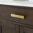 thumbnail image 2 of Water Creation Chestnut 30" Wood Single Bathroom Vanity in Brown/Satin Gold, 2 of 10