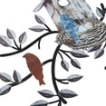 thumbnail image 4 of Decor Metal Art Metal Leaf Wall Decor Birds Outdoor Wall Art Wall Brown Wall Decor With Birdhouse New Practical, 4 of 6