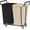 Black+Beige, variant on 3 Section Heavy Duty Laundry Sorter Cart with Wheels, 360L, Black | Rolling Laundry Hamper Sorter Cart, Extra Large Laundry Clothes Hamper, Laundry Basket Organizer for Bathroom, Bedroom, Hotel