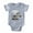 Heather Gray, variant on - FIN Robot Dog Woot - Cute Infant Baby Football Bodysuit
