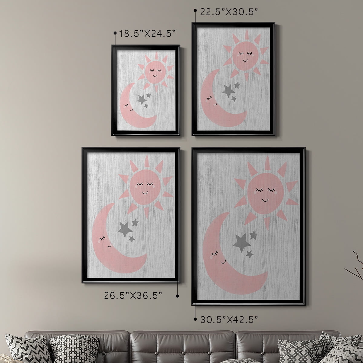Sun and Moon Premium Classic Framed Print - Ready to Hang