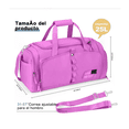 thumbnail image 3 of "Maleta Deportiva Bolsa Gym Viaje Mochila Fitness Bag Light Belug  Violet ", 3 of 5