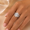 thumbnail image 7 of Flydeer Ring Enhancers for Engagement Rings Guard Crown Curved Stacking Wedding Bands 925 Sterling Silver Jewelry Gift for Her Size 7, 7 of 7
